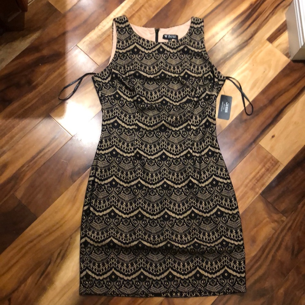 Guess Los Angeles Black Lace Cocktail Dress
